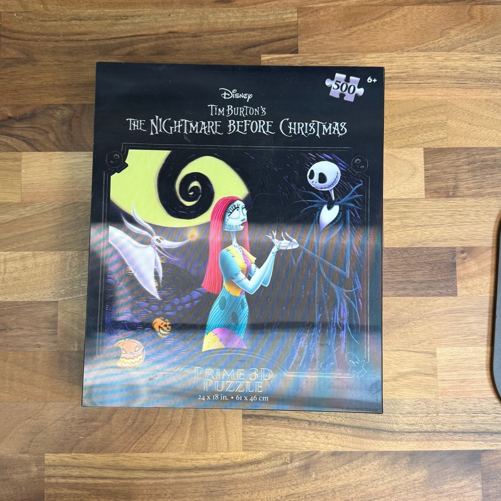 Disney Nightmare Before Christmas Prime 3D Puzzle 500 Piece Jack Sally 24x18in
